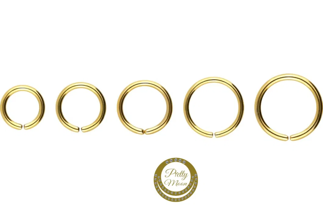 ASTM F136 Titanium Nose Ring O-Ring Bendable Factory Wholesale